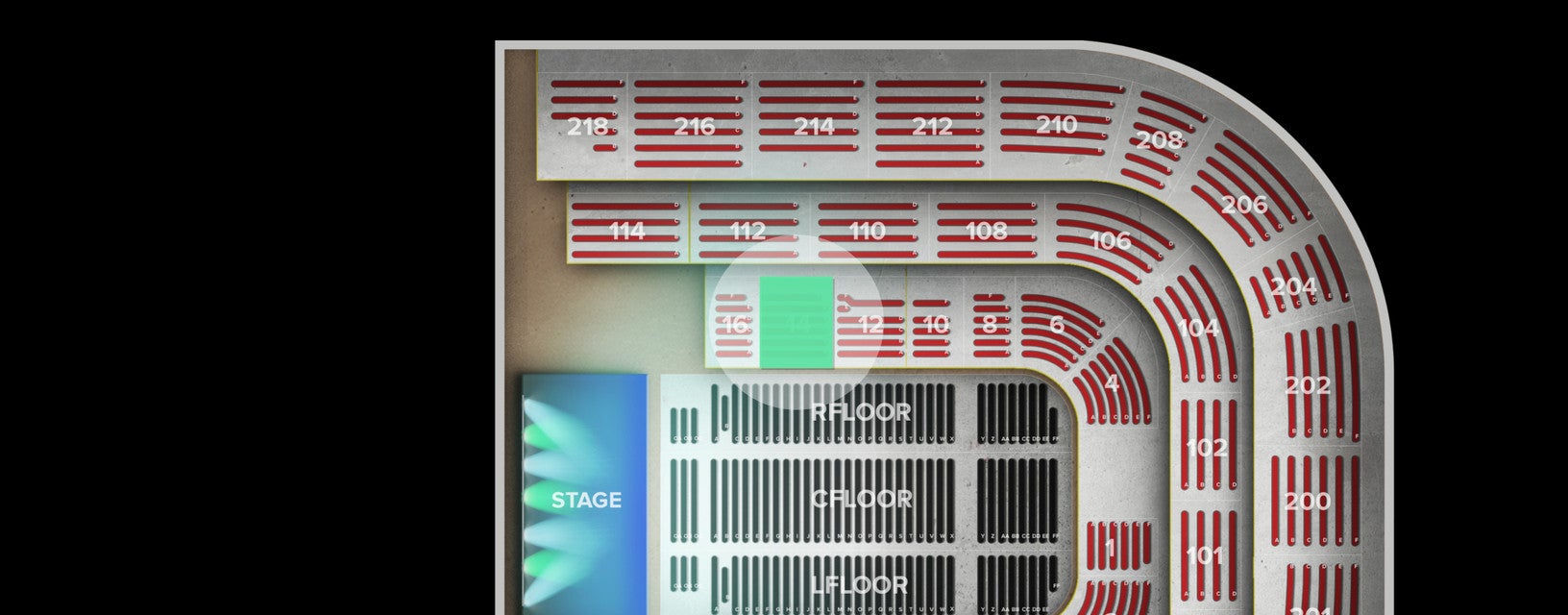 Seat view from Lower