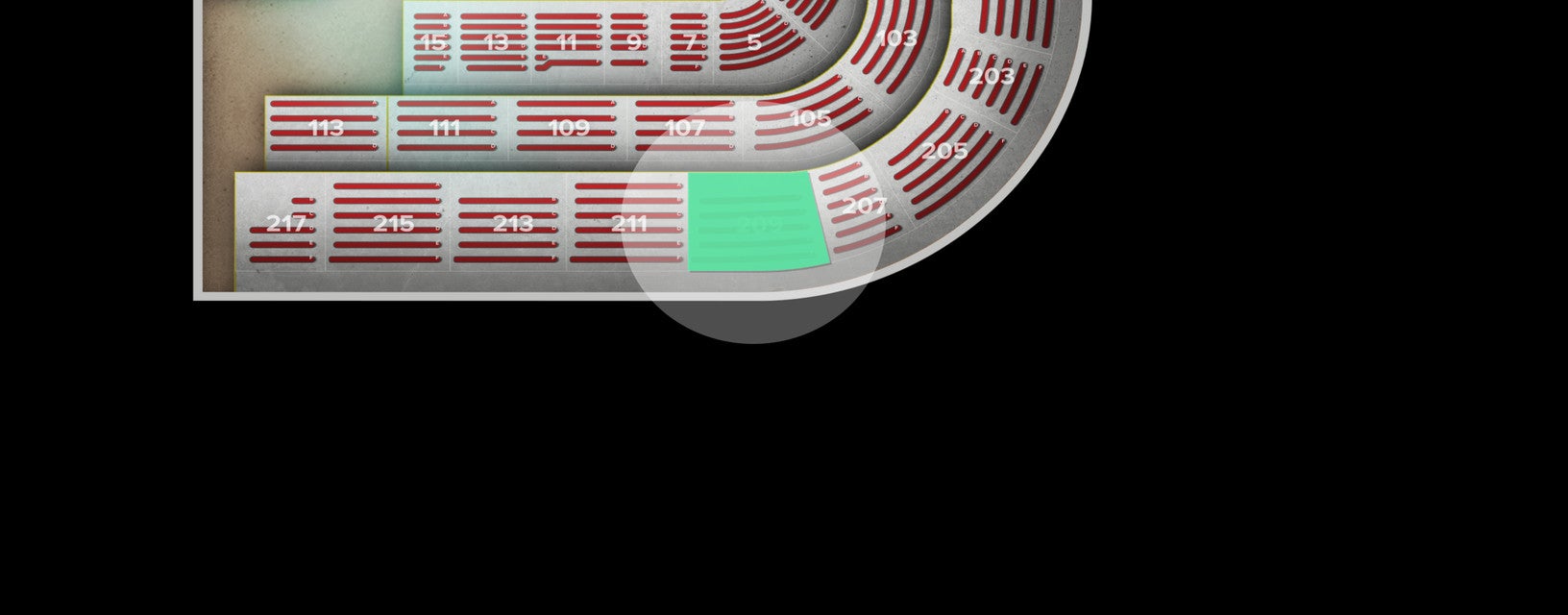 Seat view from Upper