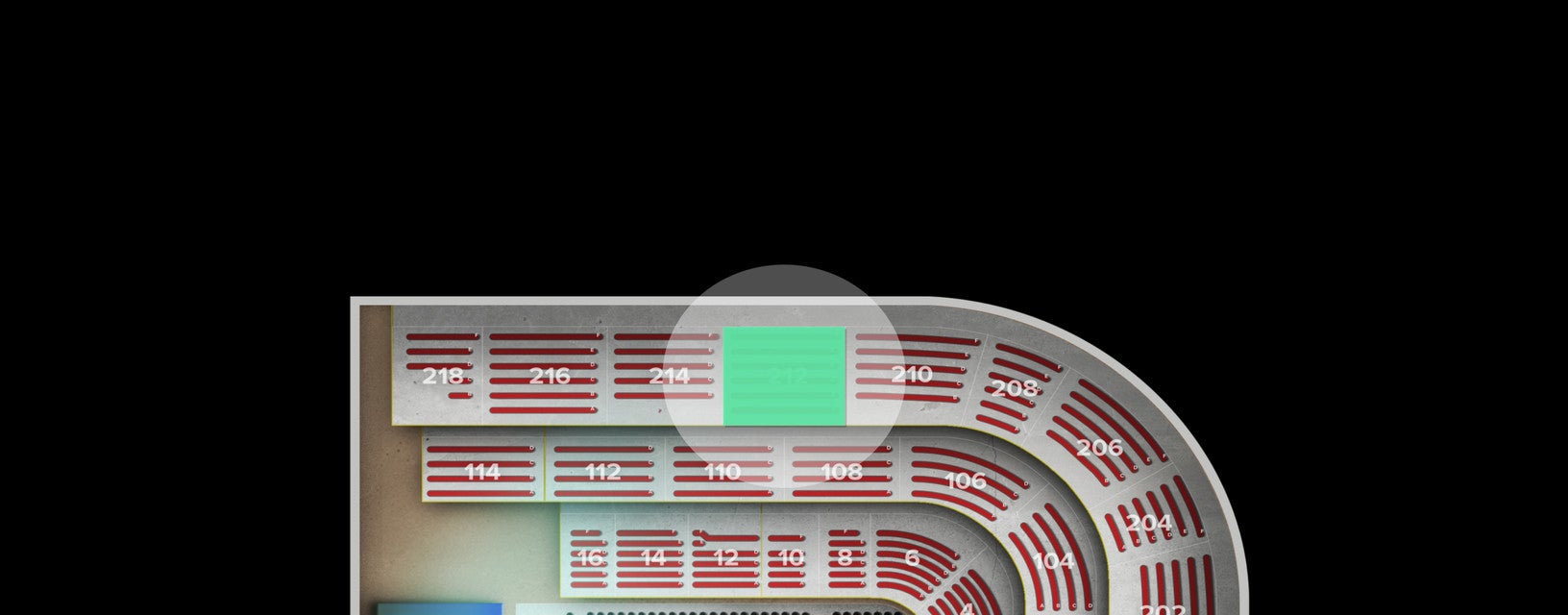 Seat view from Upper
