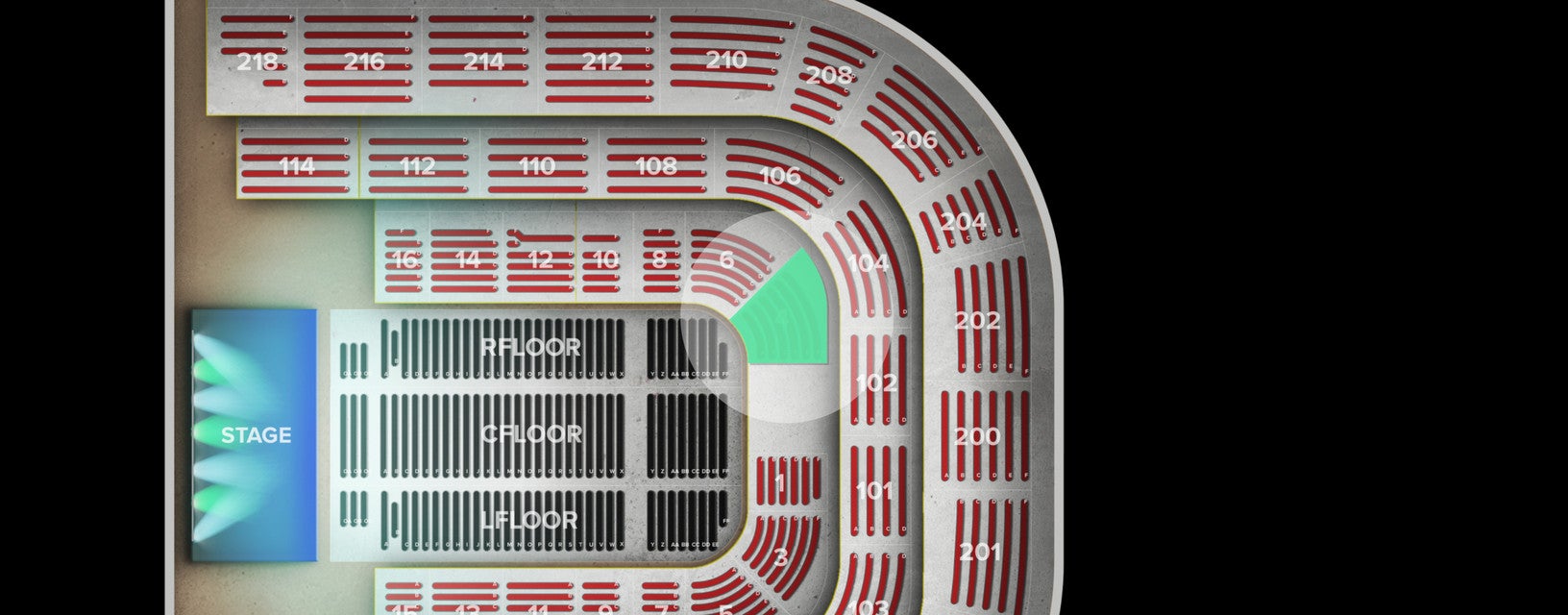 Seat view from Lower