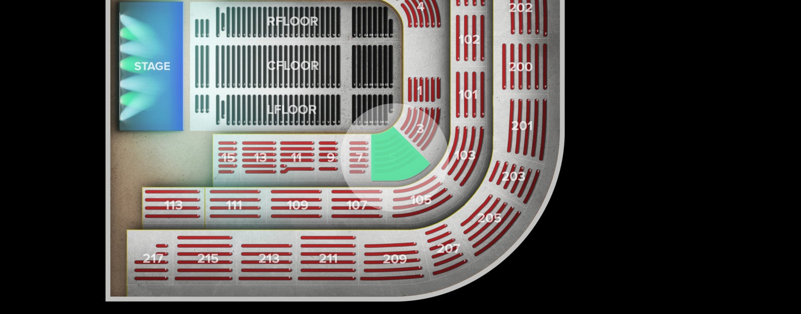 Seat view from Lower