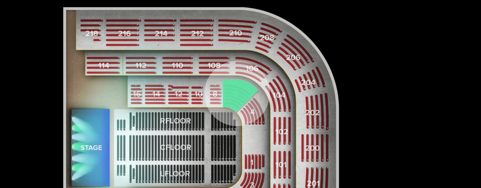Seat view from Lower