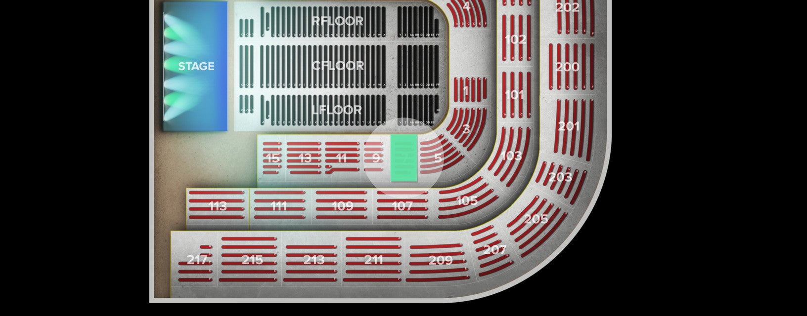 Seat view from Lower
