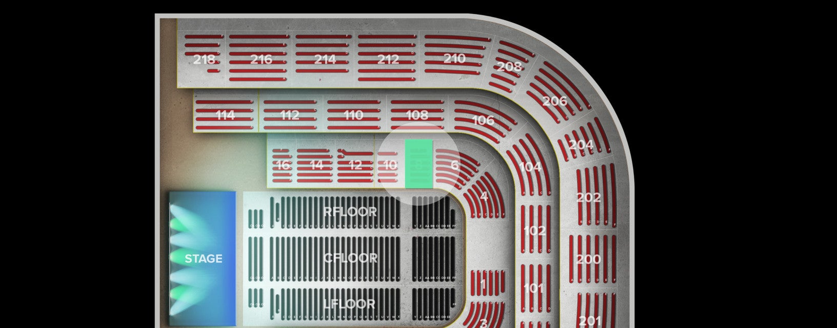 Seat view from Lower