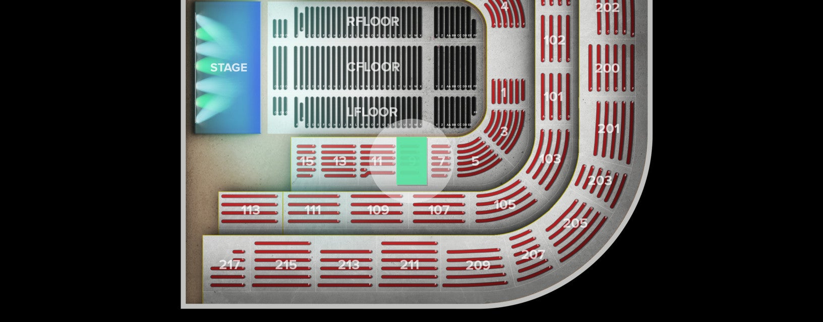 Seat view from Lower