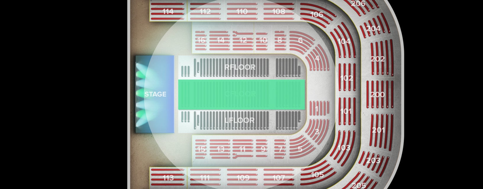 Seat view from Floor