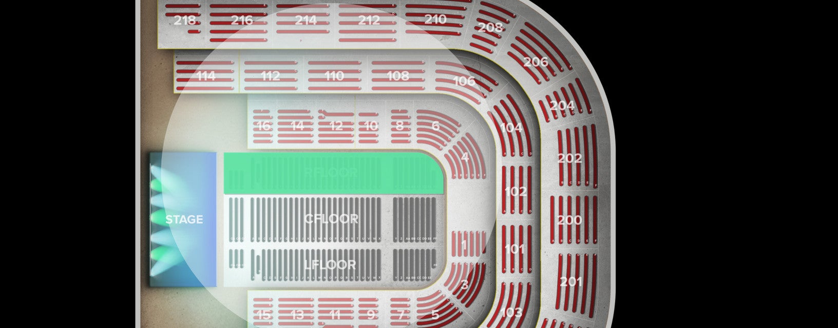 Seat view from Floor