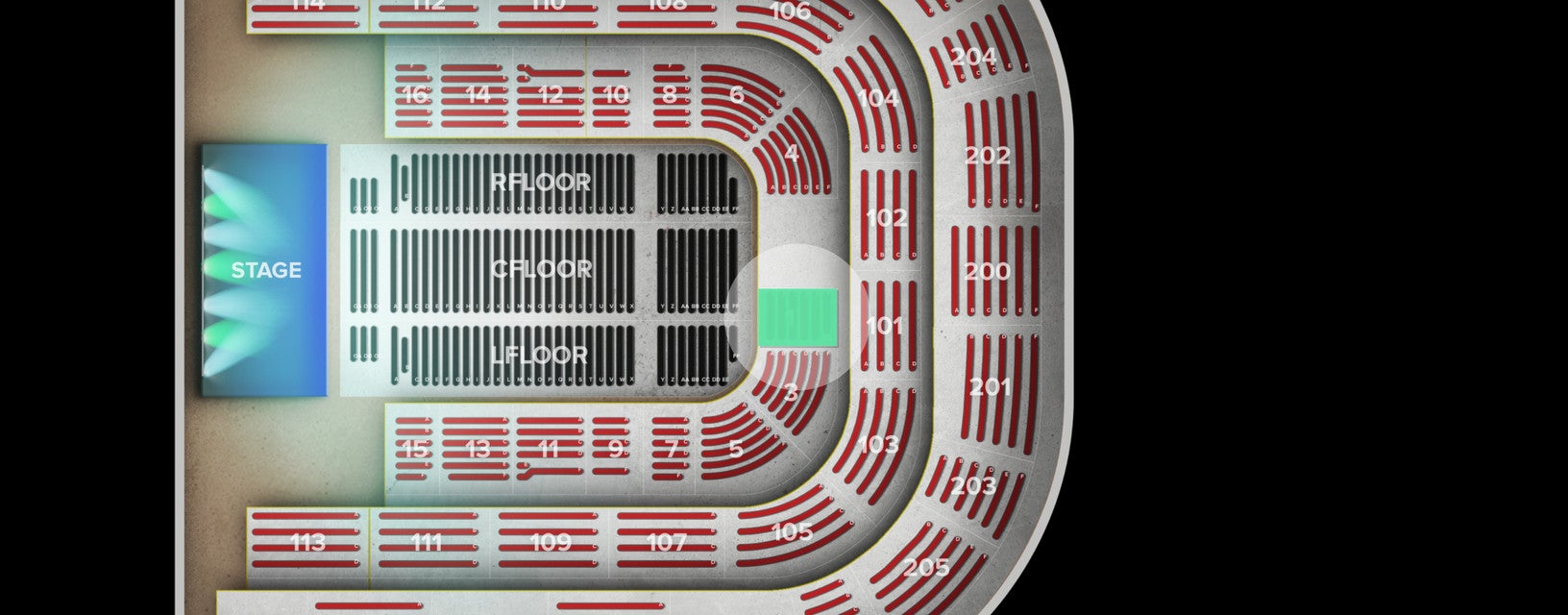 Seat view from Lower