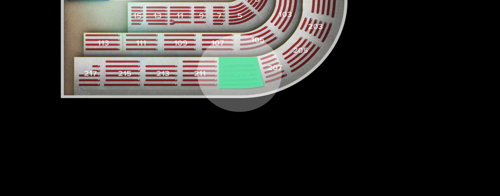 Seat view from Upper