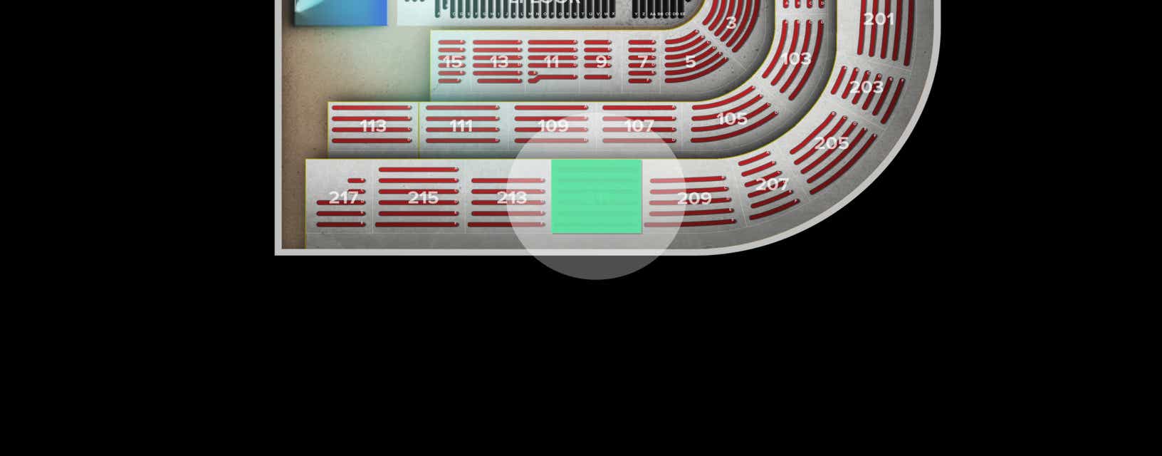 Seat view from Upper