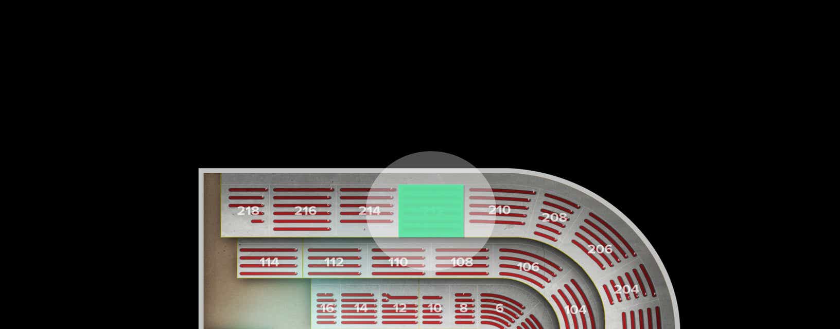 Seat view from Upper