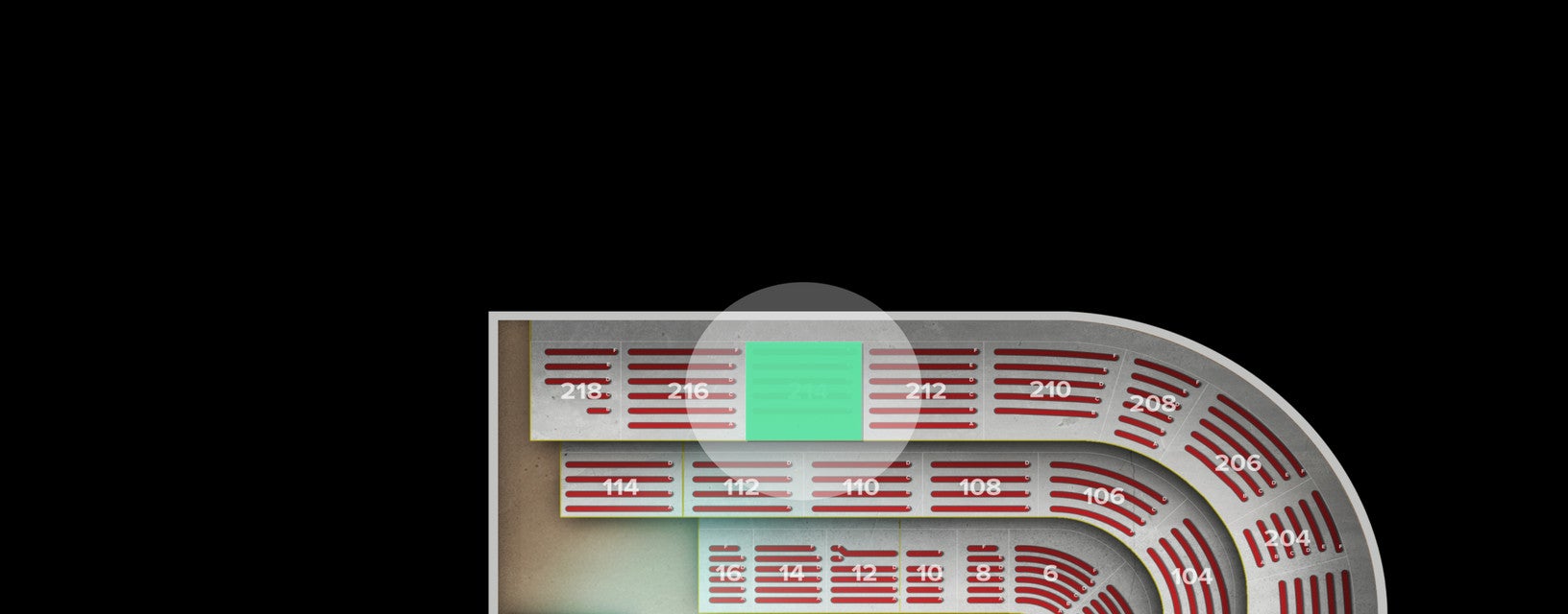 Seat view from Upper
