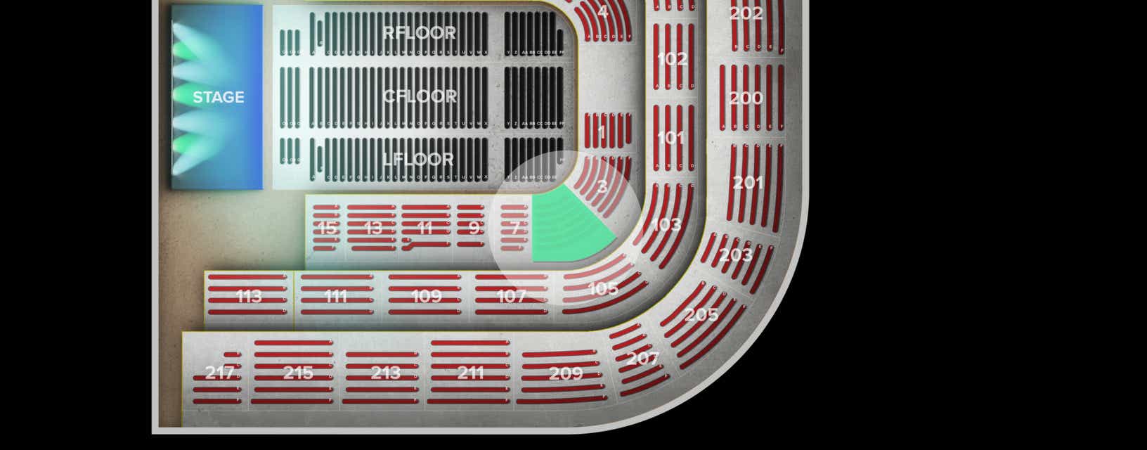 Seat view from Lower