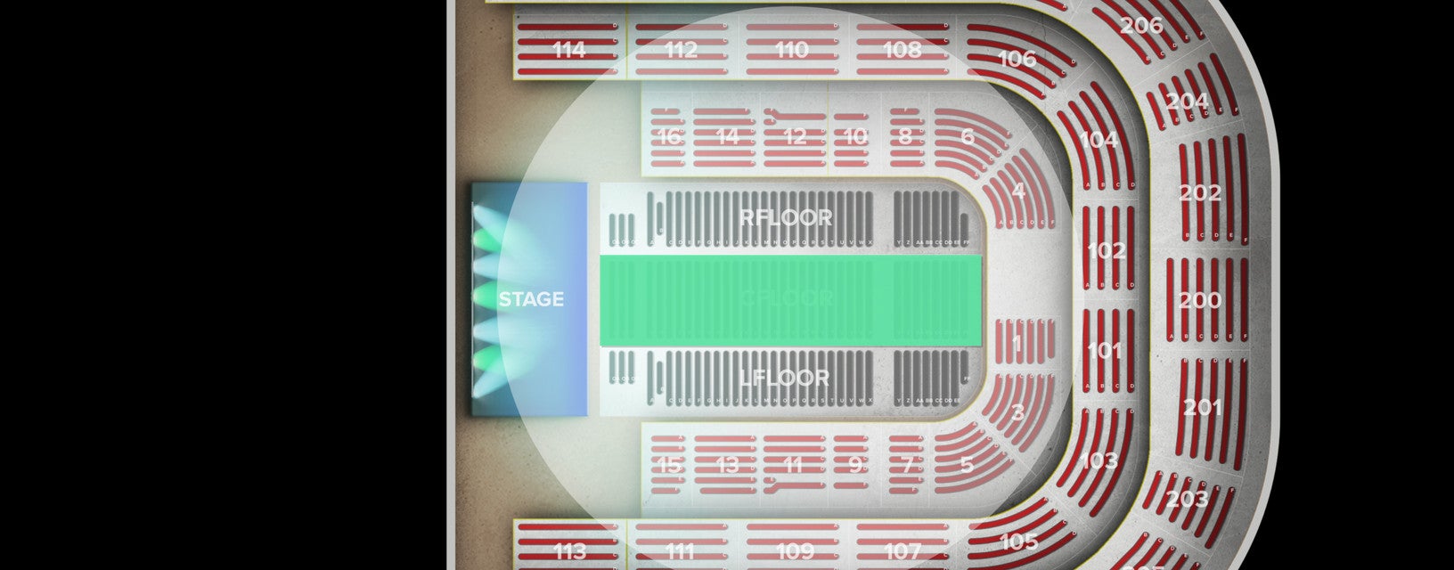 Seat view from Floor