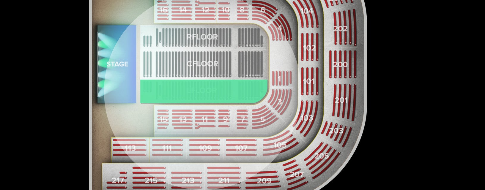 Seat view from Floor
