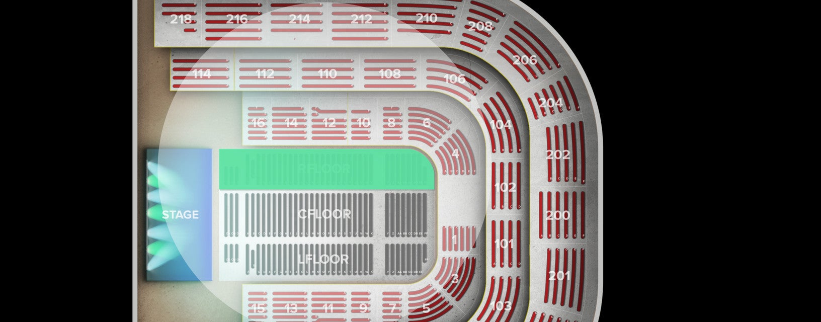 Seat view from Floor