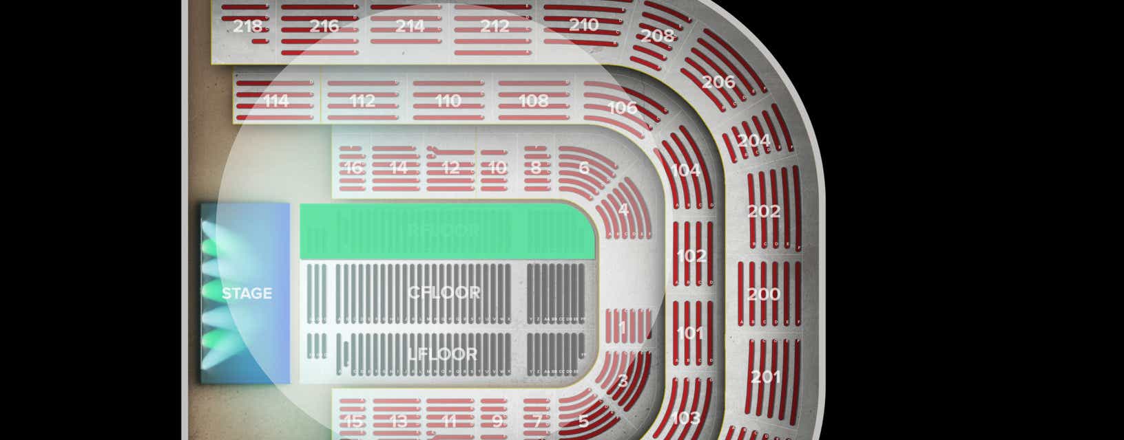 Seat view from Floor