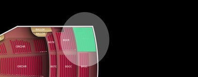 Seat view from Balcony Family Circle