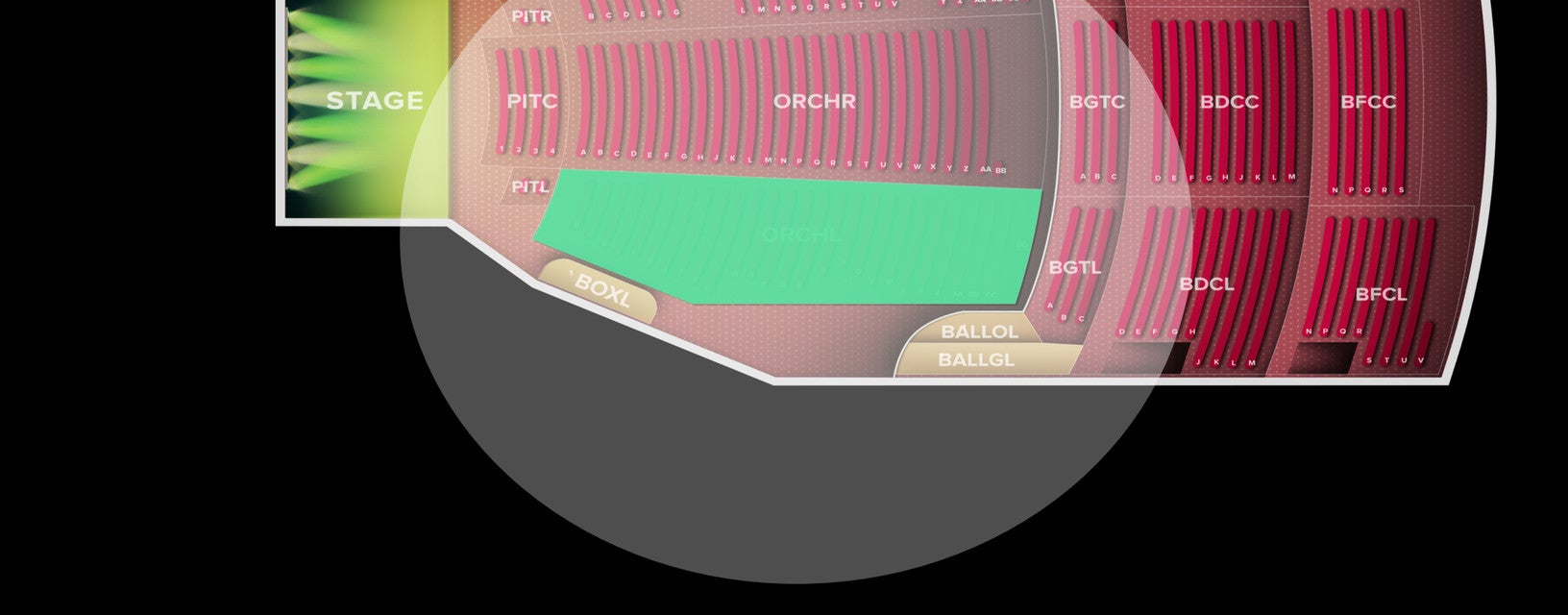 Seat view from Orchestra