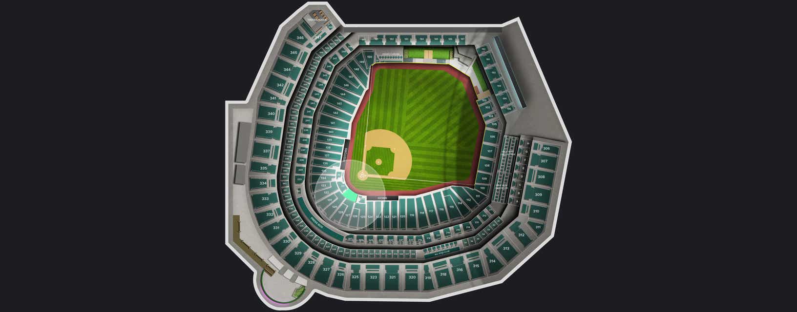 Seat view from Diamond Club