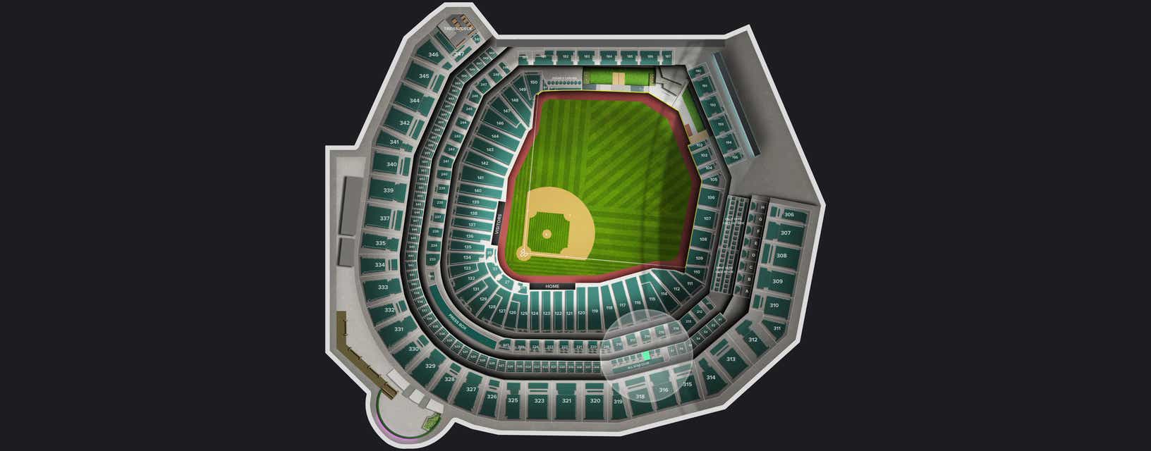 Seat view from Suite