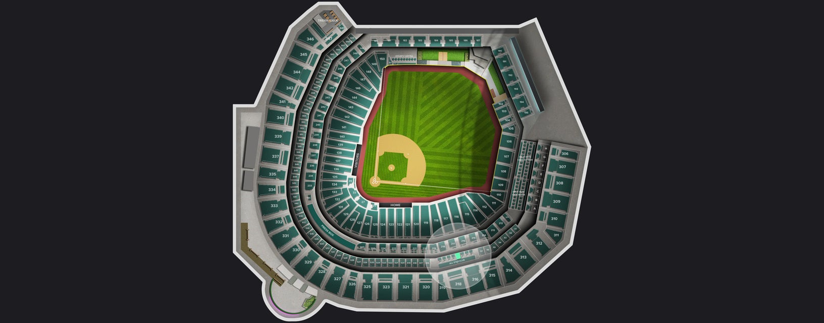 Seat view from Suite