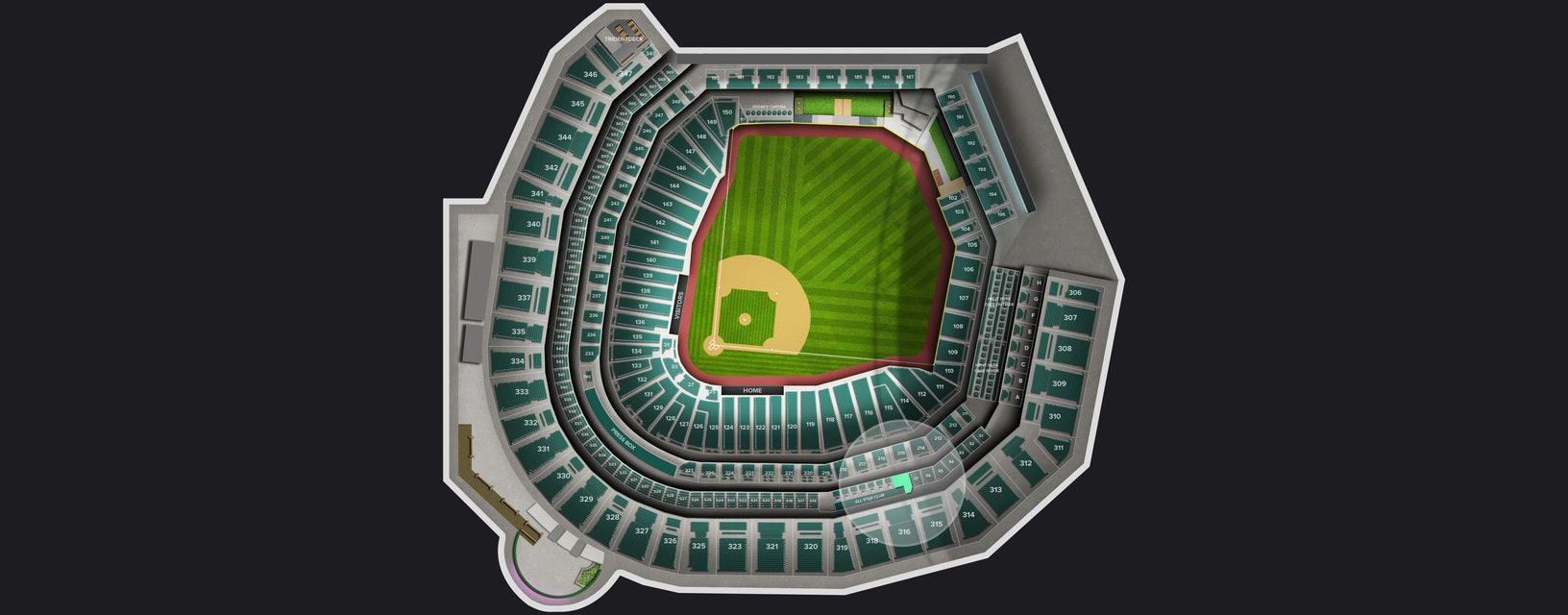 Seat view from Suite