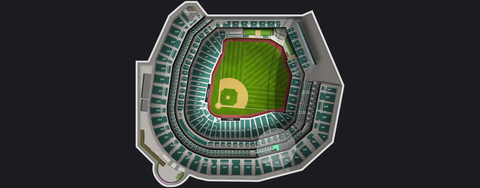 Seat view from Suite