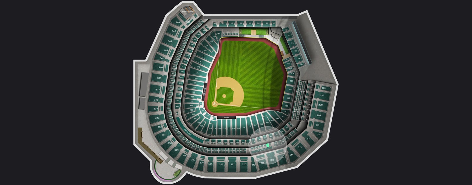Seat view from Suite
