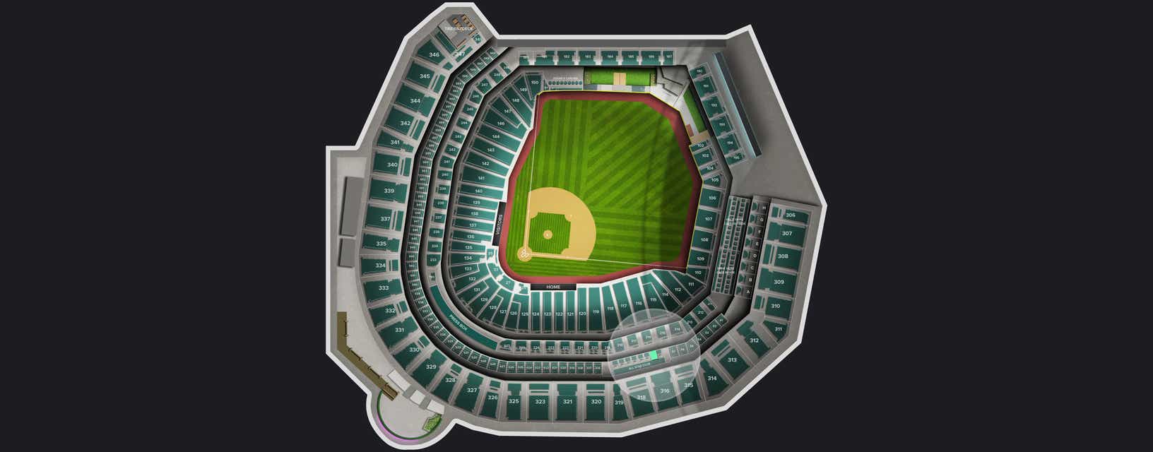 Seat view from Suite
