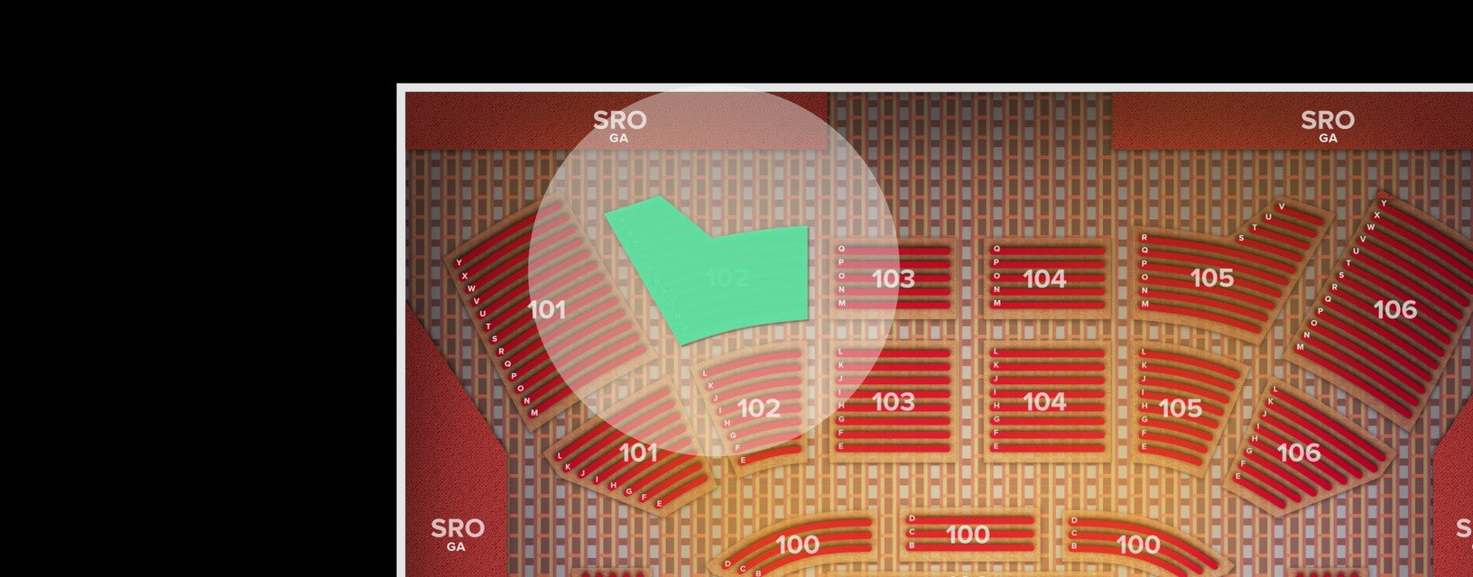 Seat view from Section