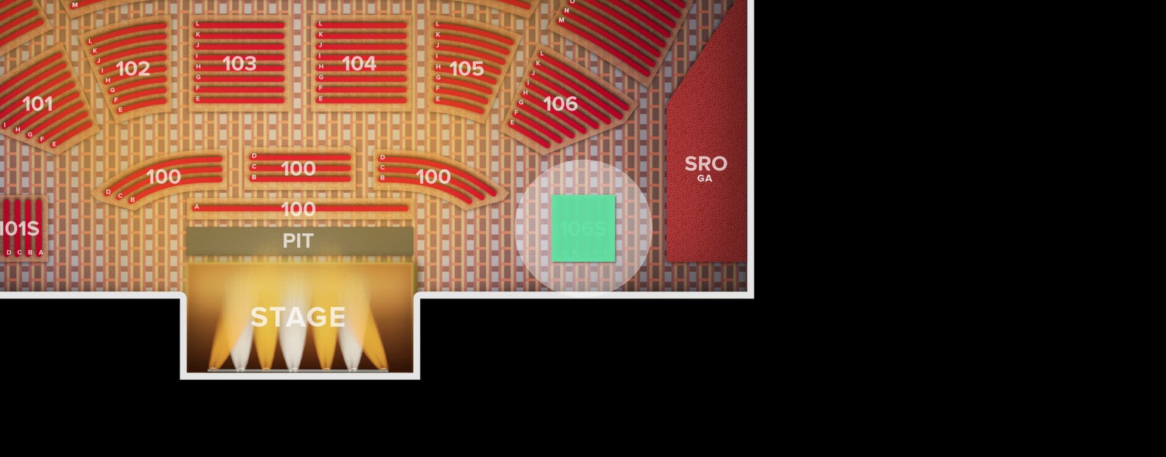 Seat view from Section