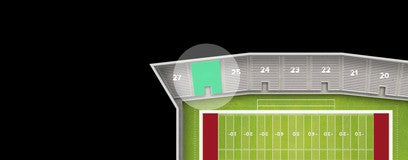 Seat view from Sideline