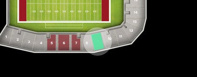 Seat view from Sideline