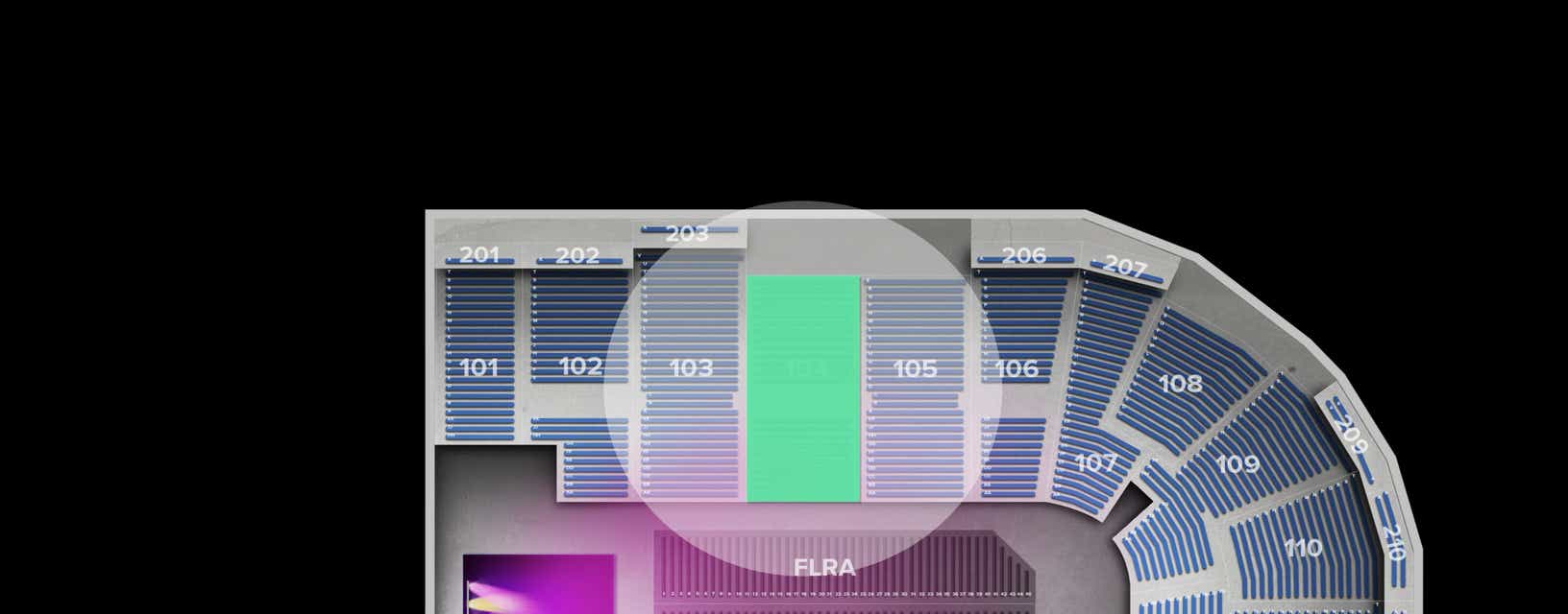 Seat view from Lower