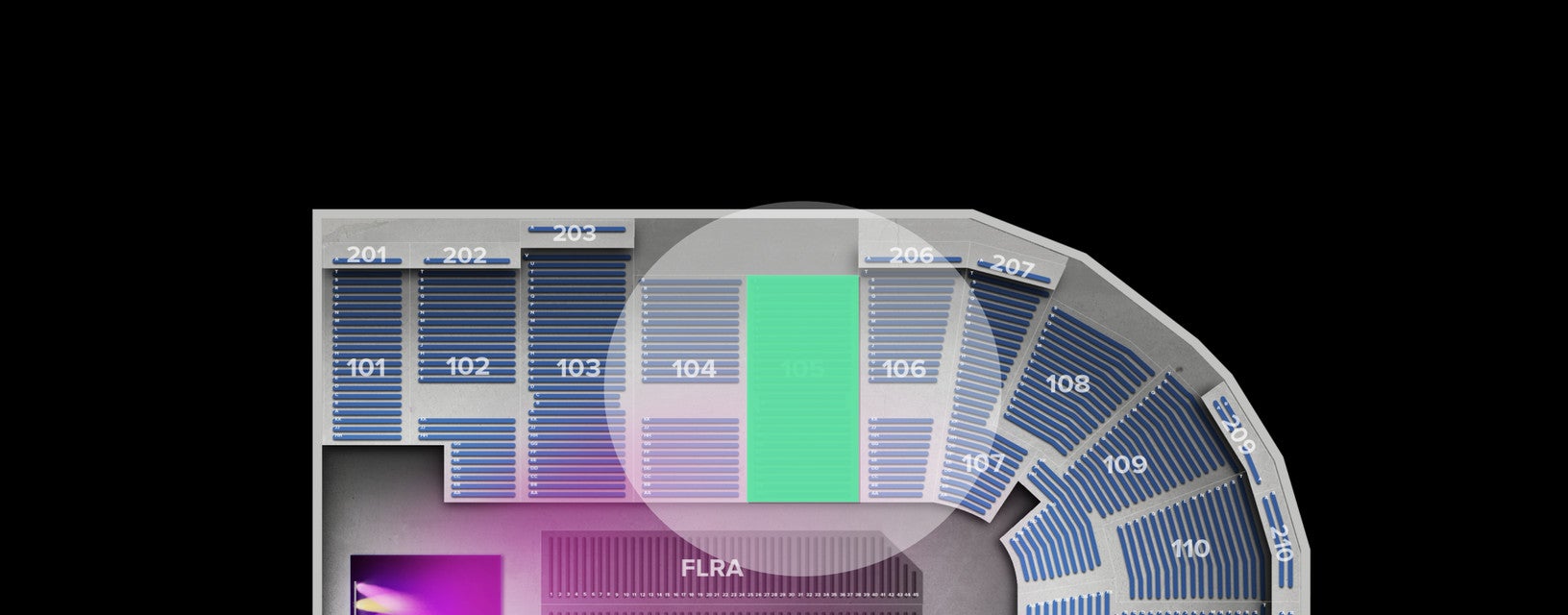 Seat view from Lower