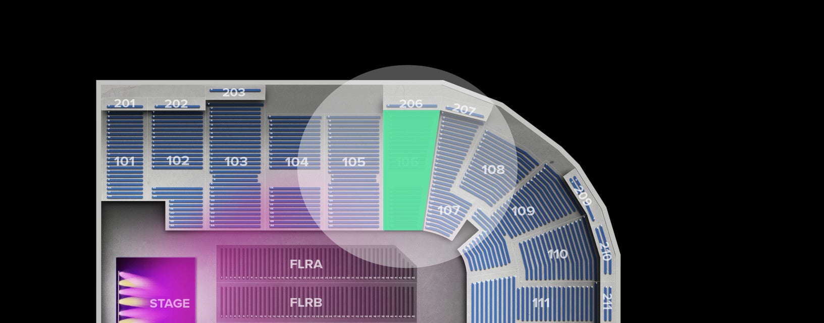 Seat view from Lower