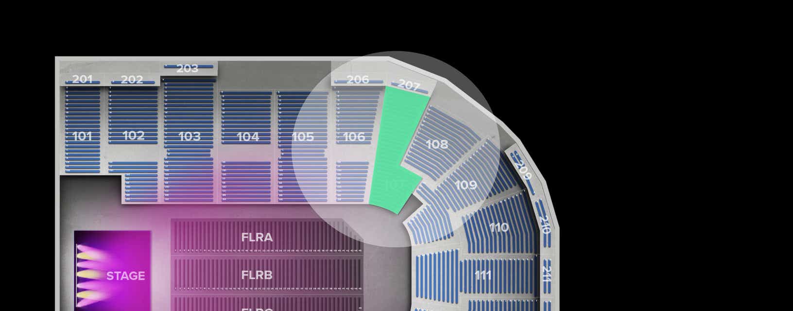 Seat view from Lower