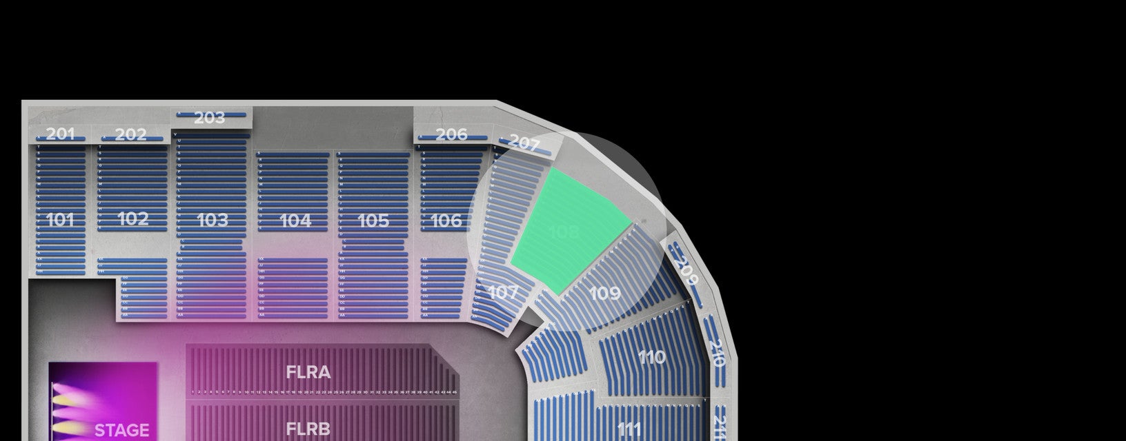 Seat view from Lower
