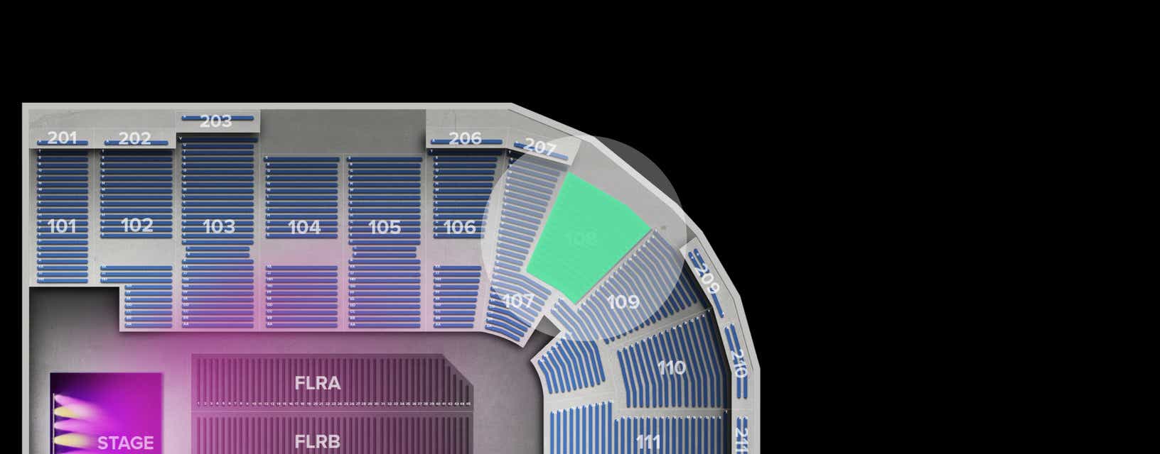 Seat view from Lower