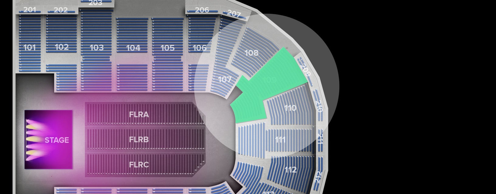 Seat view from Lower