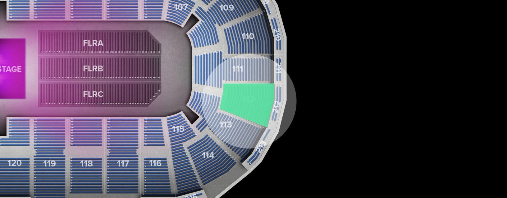 Seat view from Lower