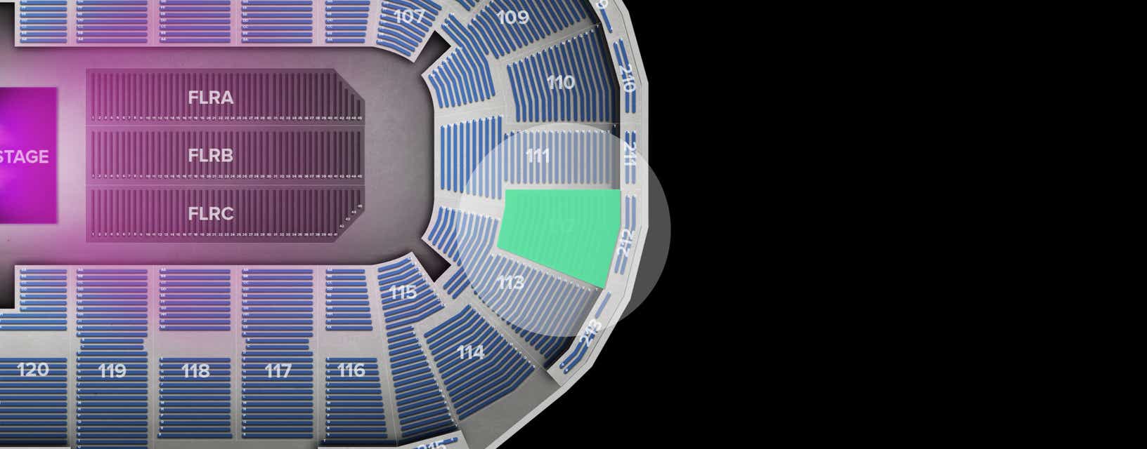 Seat view from Lower