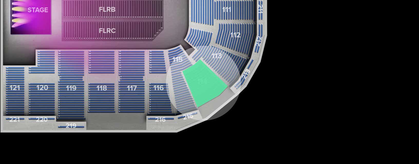Seat view from Lower