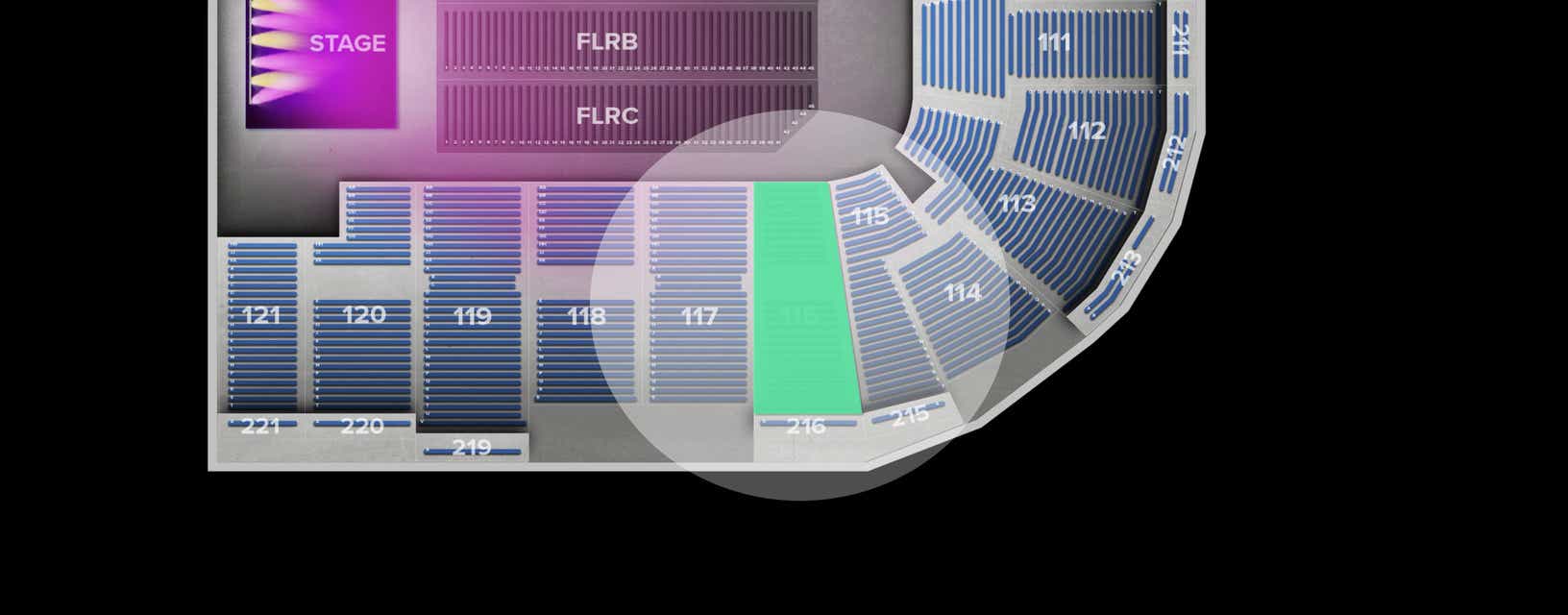 Seat view from Lower