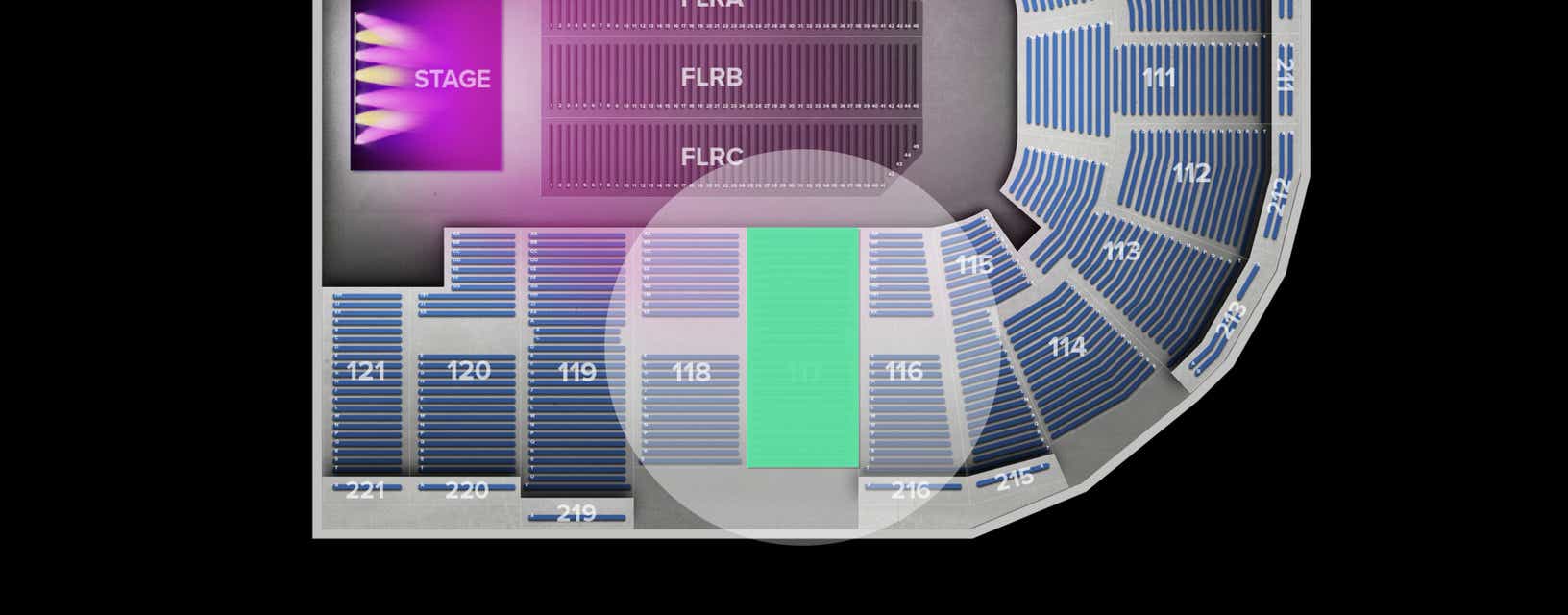 Seat view from Lower