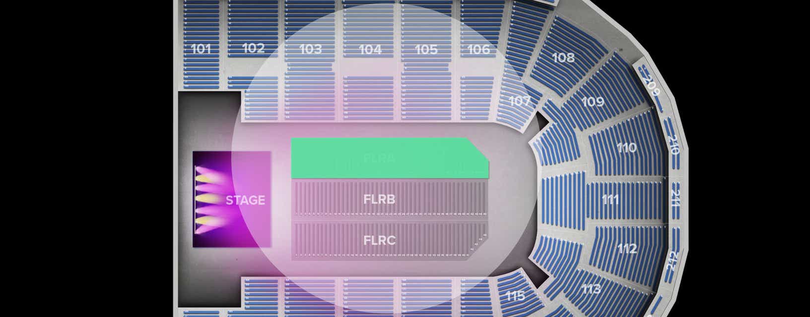 Seat view from Floor