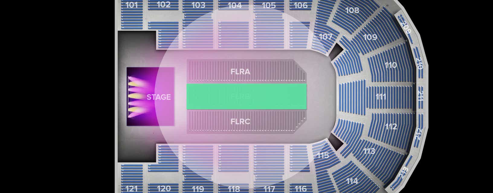 Seat view from Floor