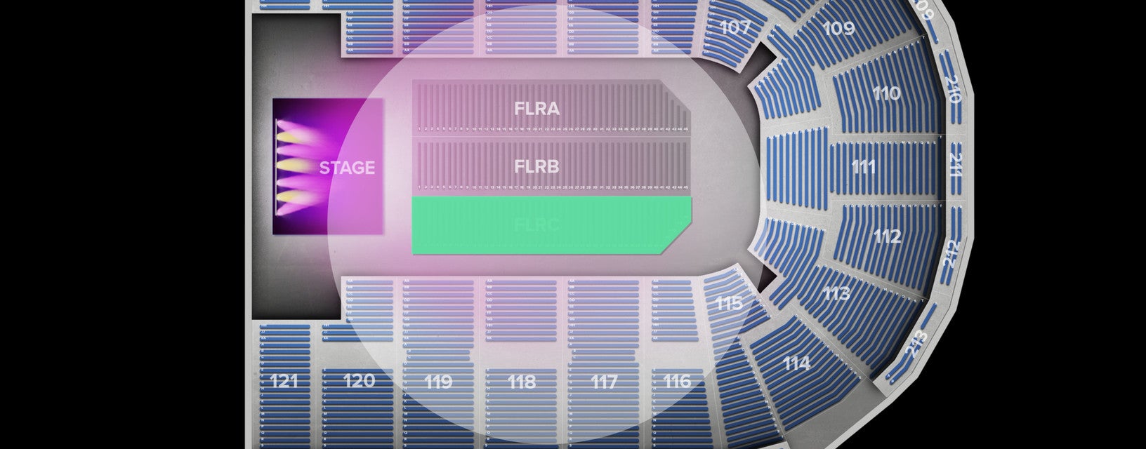 Seat view from Floor