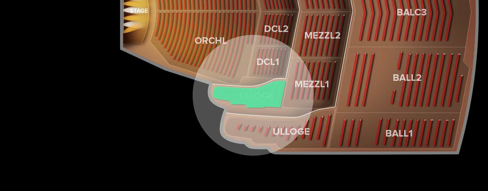 Seat view from Lower Left Loge